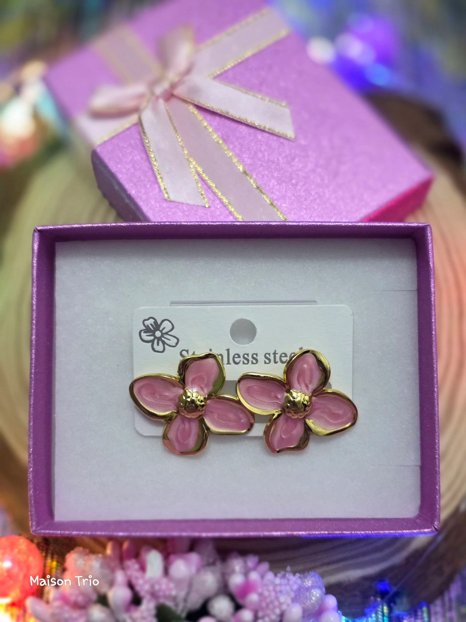 Pendientes Acero 🌸 – photo 3